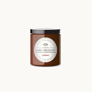 Jar of dark chocolate